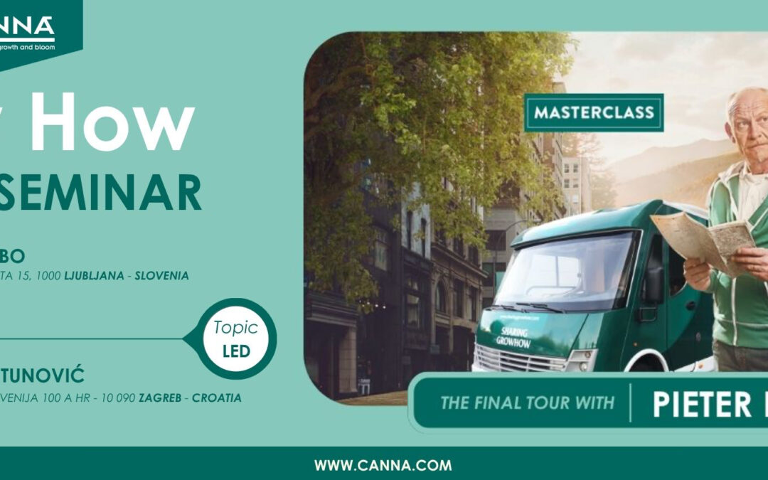 Canna Seminar – Pieter Klaassen Final Tour + VIP poklon